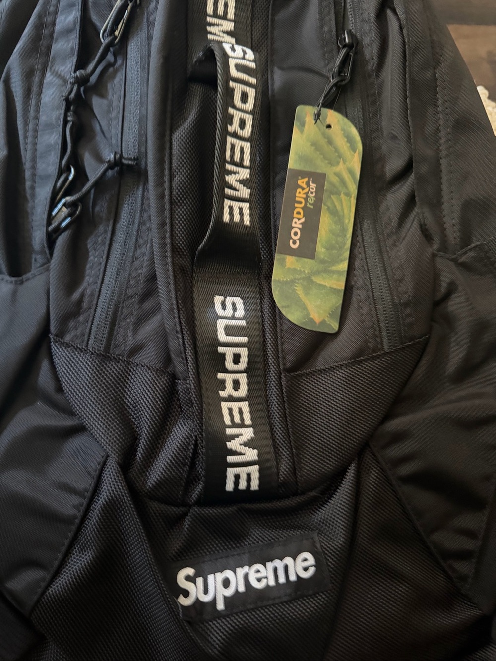 Supreme Fw22 Black Cordura Backpack - Men's Durable E… - Gem
